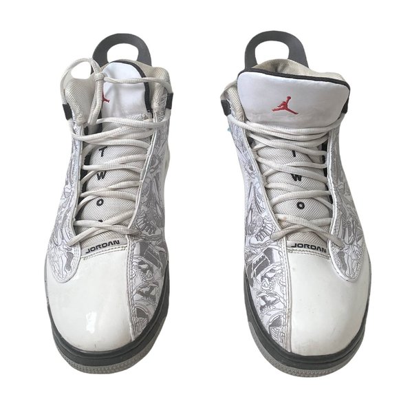 Nike Air Jordan Men\'s Size 12 White Cement Dub Zero High Top Lace Up main image 4